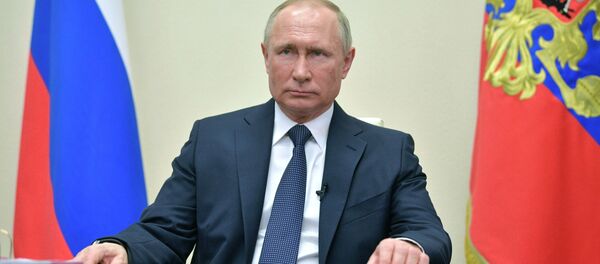 Президент РФ В. Путин выступил с обращением к гражданам - Sputnik Молдова