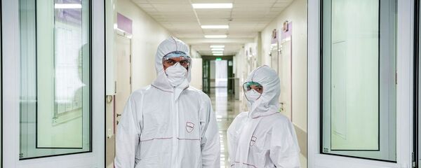 Открытие перепрофилированного корпуса в центре им М.И. Сеченова для лечения пациентов с коронавирусом - Sputnik Молдова