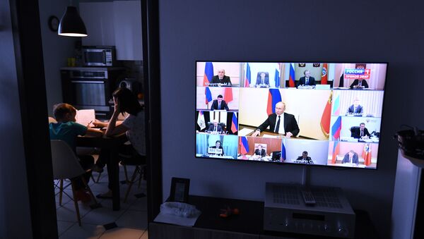 Трансляция совещания президента РФ В. Путина с руководителями субъектов РФ - Sputnik Молдова