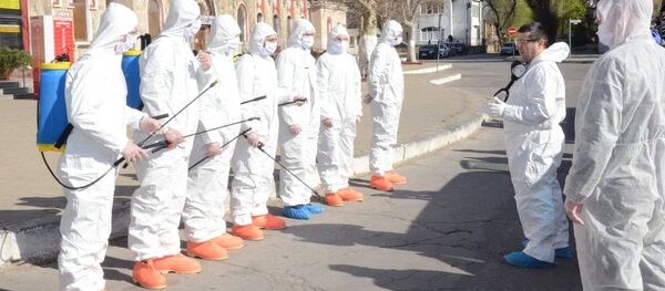 Молдавских военных задействовали для дезинфекции почтовых отделений в Кишиневе - Sputnik Молдова