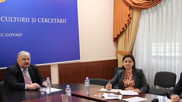 Ministrul Educației, Culturii și Cercetării, Igor Șarov, într-o ședință online  - Sputnik Moldova