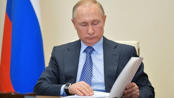 Президент РФ В. Путин принял участие во встрече глав ЕАЭС в формате видеоконференции - Sputnik Молдова