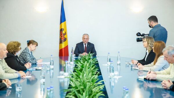 Igor Dodon s-a întâlnit cu reprezentanții mediului de afaceri din Moldova - Sputnik Moldova