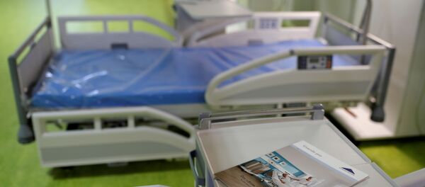 Площадке в Берлине для лечения пациентов во время новой пандемии коронавируса COVID-19  - Sputnik Moldova