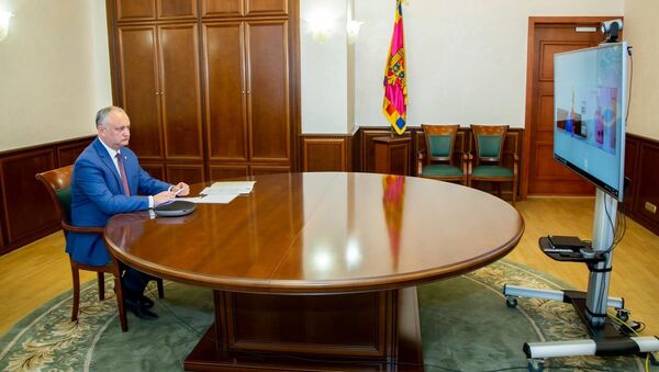 Șeful statului Igor Dodon a discutat cu președintele Lituaniei Gitanas Nausėda - Sputnik Moldova