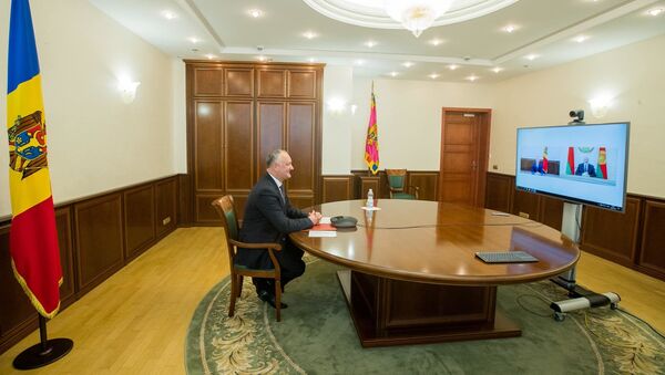 Игорь Додон провел встречу по видеосвязи с Александром Лукашенко - Sputnik Moldova