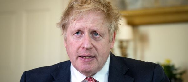 Prime Minister Boris Johnson thanks the NHS in a video message on Easter Sunday, in 10 Downing Street, London, Britain, April 12, 2020.   - Sputnik Moldova