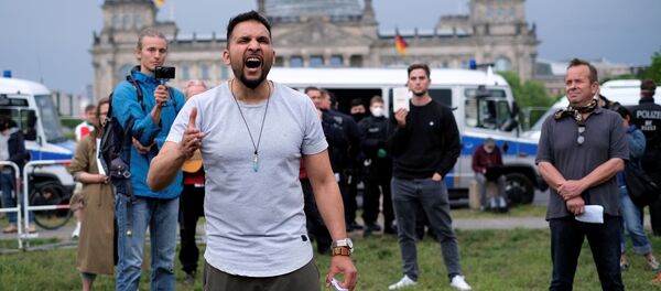 протесты в Германии протесты в Германии - Sputnik Moldova-România