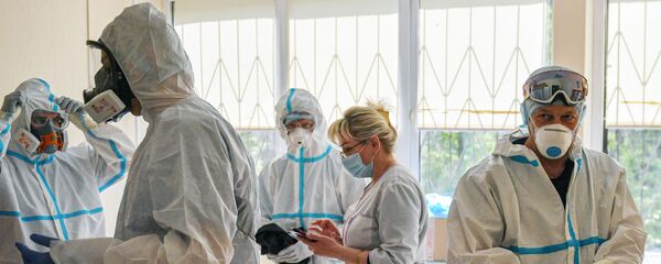 Госпиталь COVID-19 в УКБ №2 Первого МГМУ им. И. М. Сеченова - Sputnik Молдова