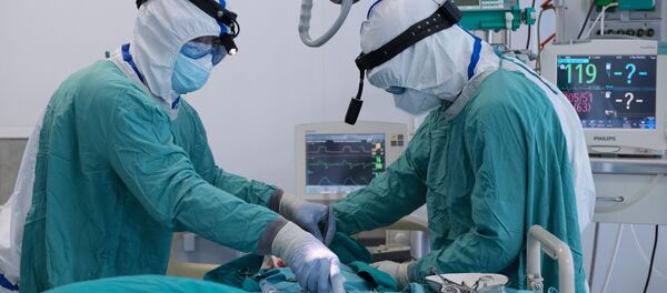 Госпиталь COVID-19 в ГКБ №1 им. Н.И. Пирогова - Sputnik Moldova