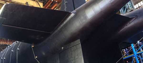 Спуск на воду атомной подводной лодки Белгород в Архангельской области  - Sputnik Moldova