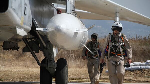 Российская боевая авиагруппа на аэродроме Хмеймим в Сирии - Sputnik Молдова