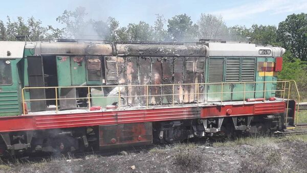 A ars o locomotivă în raionul Ungheni - Sputnik Moldova
