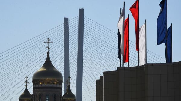 Drapele în centrul orașului Vladivostok - Sputnik Moldova