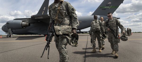 Военнослужащих американской национальной гвардии, архивное фото - Sputnik Moldova-România