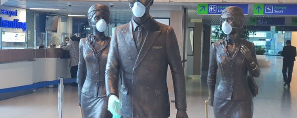 Международный аэропорт Кишинева во время чрезвычайного положения из-за коронавируса - Sputnik Moldova
