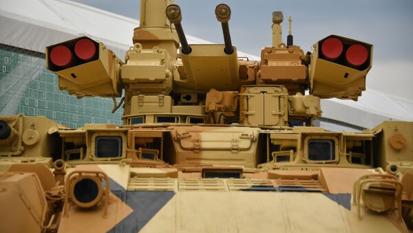 Боевая машина поддержки танков (БМПТ) Терминатор на выставке «Армия России – завтра» в рамках IV Международного военно-технического форума «Армия-2018» в Кубинке - Sputnik Moldova