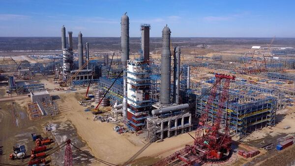 Строительство Амурского газоперерабатывающего завода - Sputnik Moldova