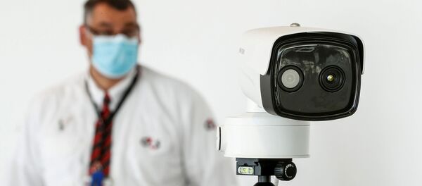 Тепловизор в международном аэропорту Завентем, Бельгия Тепловизор в международном аэропорту Завентем, Бельгия - Sputnik Moldova-România