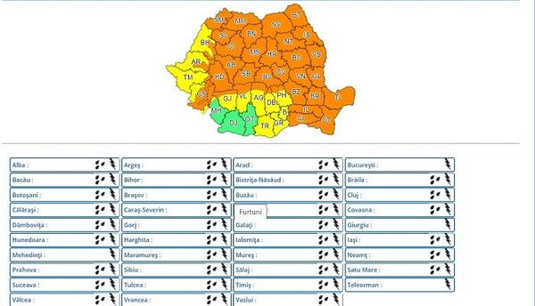 Alertă meteo: weekend cu vreme severă – cod portocaliu aproape în toată ţara Alertă meteo: weekend cu vreme severă – cod portocaliu aproape în toată ţara - Sputnik Moldova-România