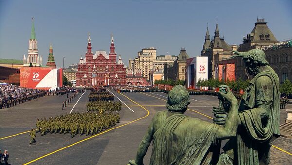 Военнослужащие стран бывшего СССР на параде Победы в Москве - Sputnik Молдова