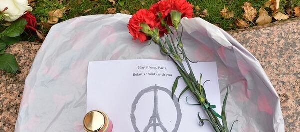 Британский художник Бэнкси опубликовал картину в память о жертвах терактов в Париже. Эйфелева башня внутри Пацифика стала символом скорби мира. - Sputnik Молдова