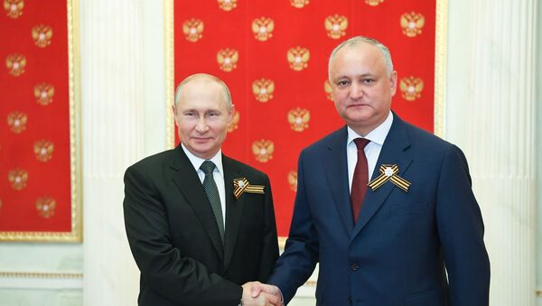 Владимир Путин и Игорь Додон - Sputnik Moldova