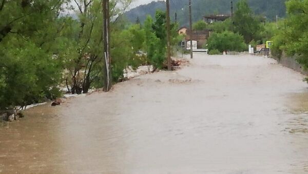 Inundații în Valea Jiului - Sputnik Moldova-România