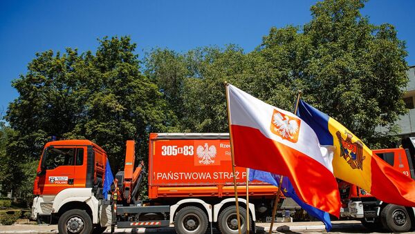 Moldova a primit un lot de ajutoare umanitare din partea Poloniei, în lupta cu COVID-19 - Sputnik Молдова