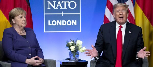  Дональд Трамп и  Ангела Меркель - Sputnik Moldova