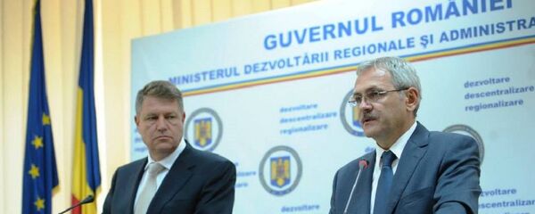 Liviu Dragnea și Klaus Iohannis - Sputnik Moldova-România