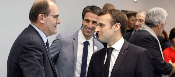 Emmanuel Macron și Jean Castex - Sputnik Moldova-România