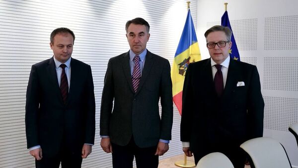Andrian Candu la întrevedere cu Raportorul Parlamentului European pentru Republica Moldova, Petras Auštrevičius - Sputnik Moldova