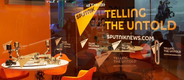 Павильон информационного агентства Sputnik перед открытием Петербургского международного экономического форума 2015 Павильон информационного агентства Sputnik перед открытием Петербургского международного экономического форума 2015 - Sputnik Moldova