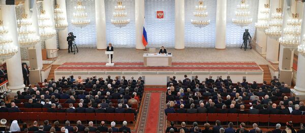 Совместное заседание членов Госдумы РФ и Совета Федерации РФ Совместное заседание членов Госдумы РФ и Совета Федерации РФ - Sputnik Молдова