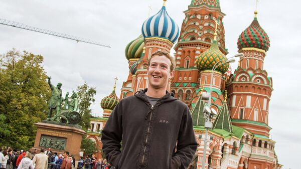 Основатель Facebook Марк Цукерберг в Москве. Архивное фото - Sputnik Молдова