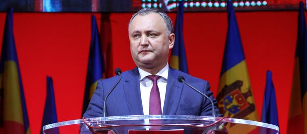 13-й съезд партии социалистов Игорь Додон - Sputnik Moldova-România