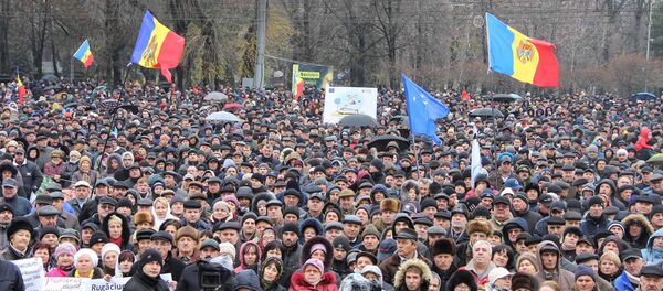 протест платформы ДА - Sputnik Moldova