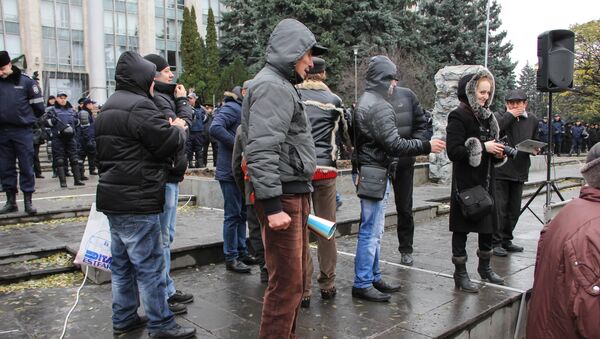 протест платформы ДА - Sputnik Молдова
