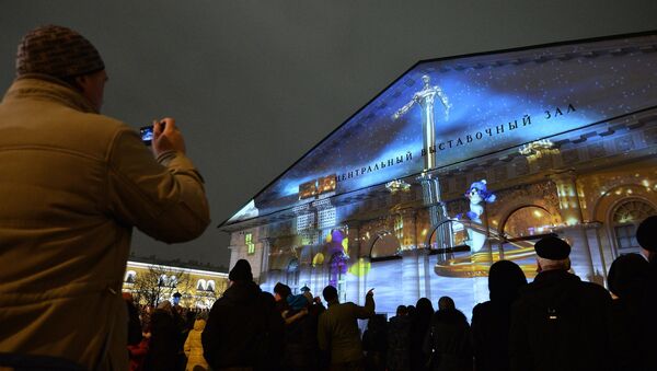 Новогоднее аудио-визуальное 3D шоу Сны Москвы - Sputnik Молдова