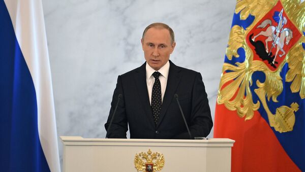 Обращение президента РФ В.Путина с ежегодным посланием к Федеральному Собранию - Sputnik Moldova