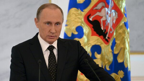 Обращение президента РФ В.Путина с ежегодным посланием к Федеральному Собранию - Sputnik Moldova