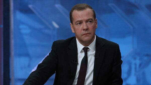 Интервью премьер-министра РФ Д.Медведева пяти российским телеканалам - Sputnik Молдова