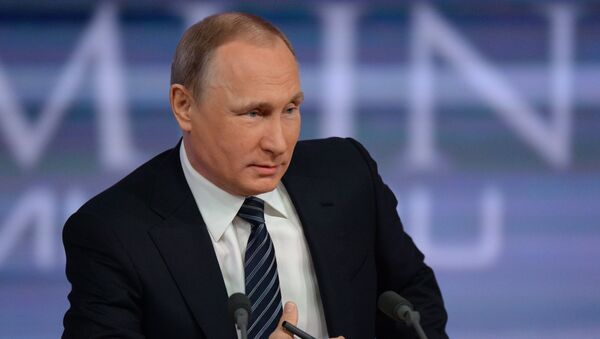 Одиннадцатая ежегодная большая пресс-конференция президента России Владимира Путина - Sputnik Молдова