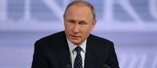 Одиннадцатая ежегодная большая пресс-конференция президента России Владимира Путина - Sputnik Молдова