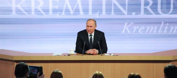 Одиннадцатая ежегодная большая пресс-конференция президента России Владимира Путина - Sputnik Молдова