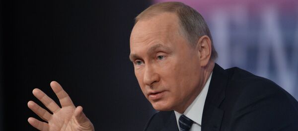 Одиннадцатая ежегодная большая пресс-конференция президента России Владимира Путина - Sputnik Молдова