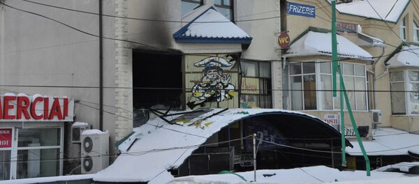 Последствие взрыва в центре Кишинева, здание столовой Последствие взрыва в центре Кишинева, здание столовой - Sputnik Moldova
