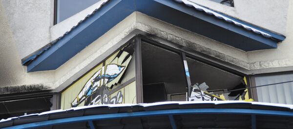 Последствия взрыва в центре Кишинева. Фасад столовой - Sputnik Moldova