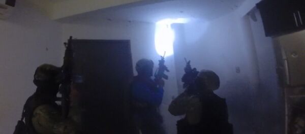 Штурм дома наркобарона Коротышки в Мексике. Кадры операции Штурм дома наркобарона Коротышки в Мексике. Кадры операции - Sputnik Молдова